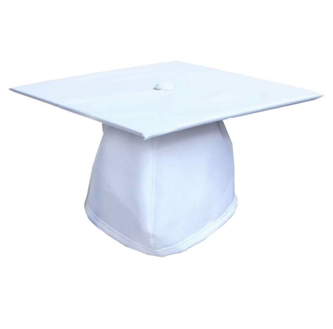 White shop graduation cap