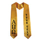 Custom Greek Life Graduation Stoles Available in 14 colors