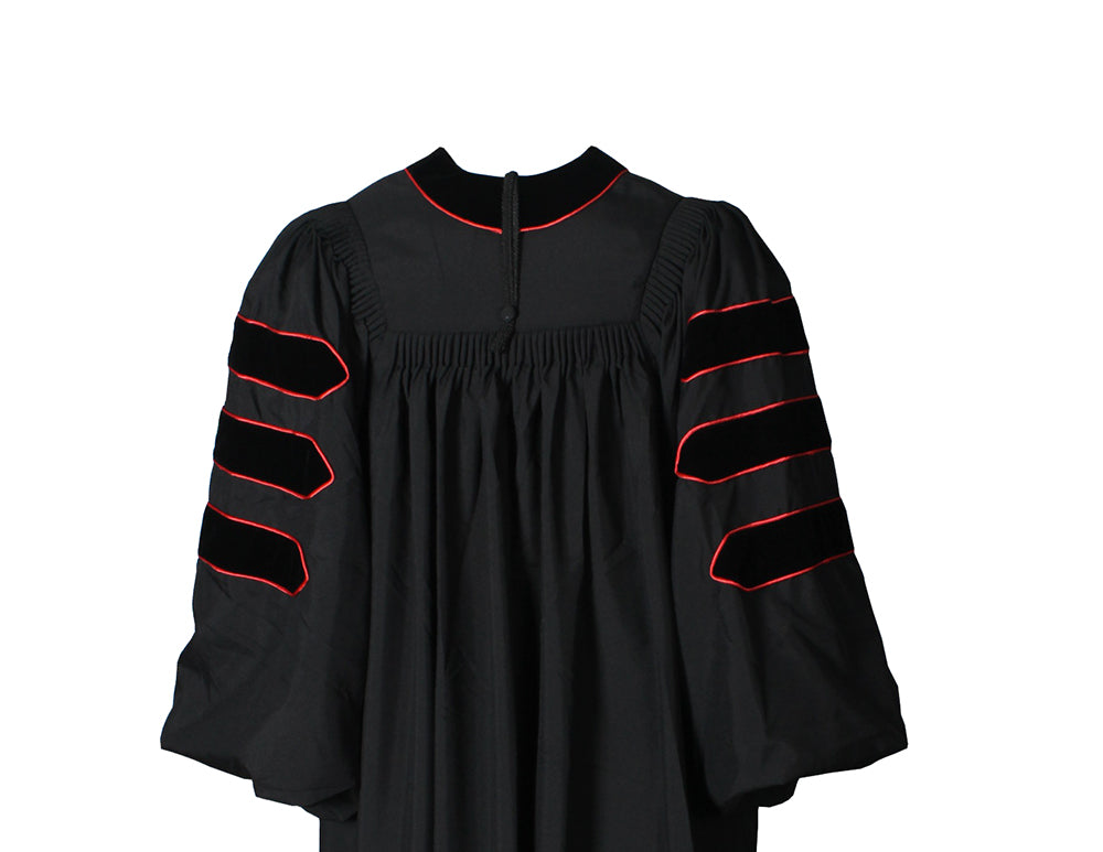 Black shop doctoral gown