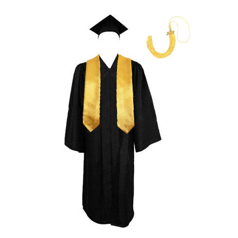 El Paso Panthers Black Matte Cap Gown and Tassel 2025 Package