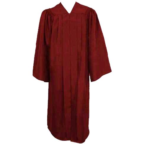 Matte Maroon Choir Gown