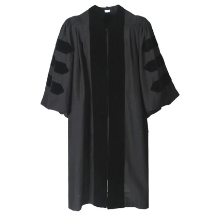 Deluxe Doctoral Gown - No Piping (Clearance)