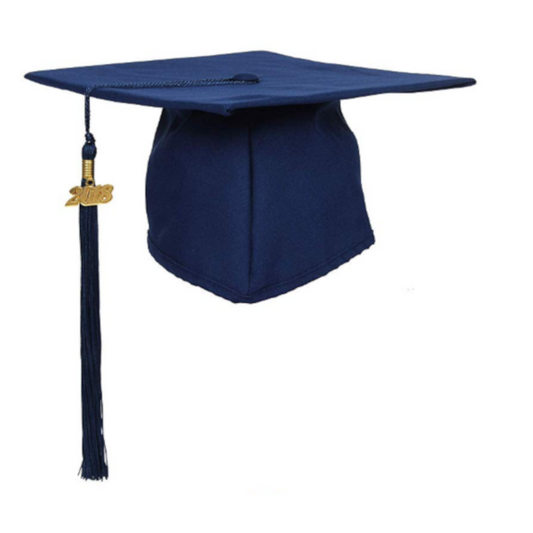 Matte Navy Graduation Cap - NO TASSEL