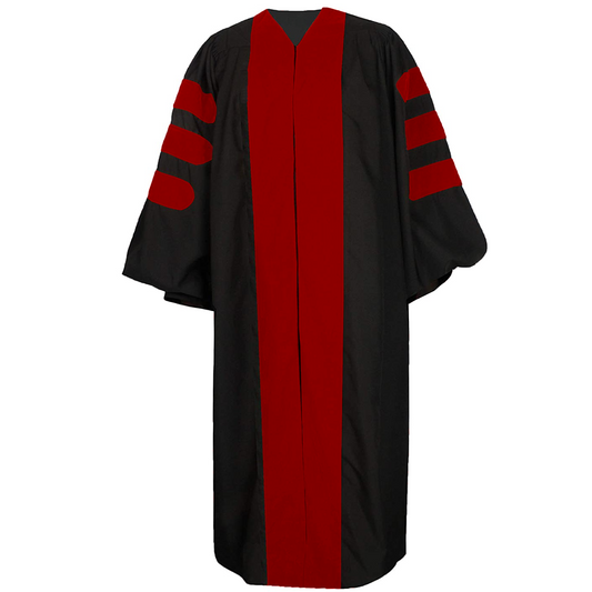 Deluxe Doctoral Gown - No Piping (Clearance)